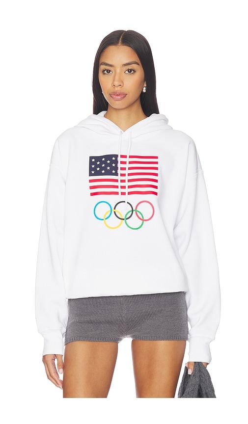 polo ralph lauren seasonal fleece hood sweatshirt in white. - size l (also in m, xl, xxl)