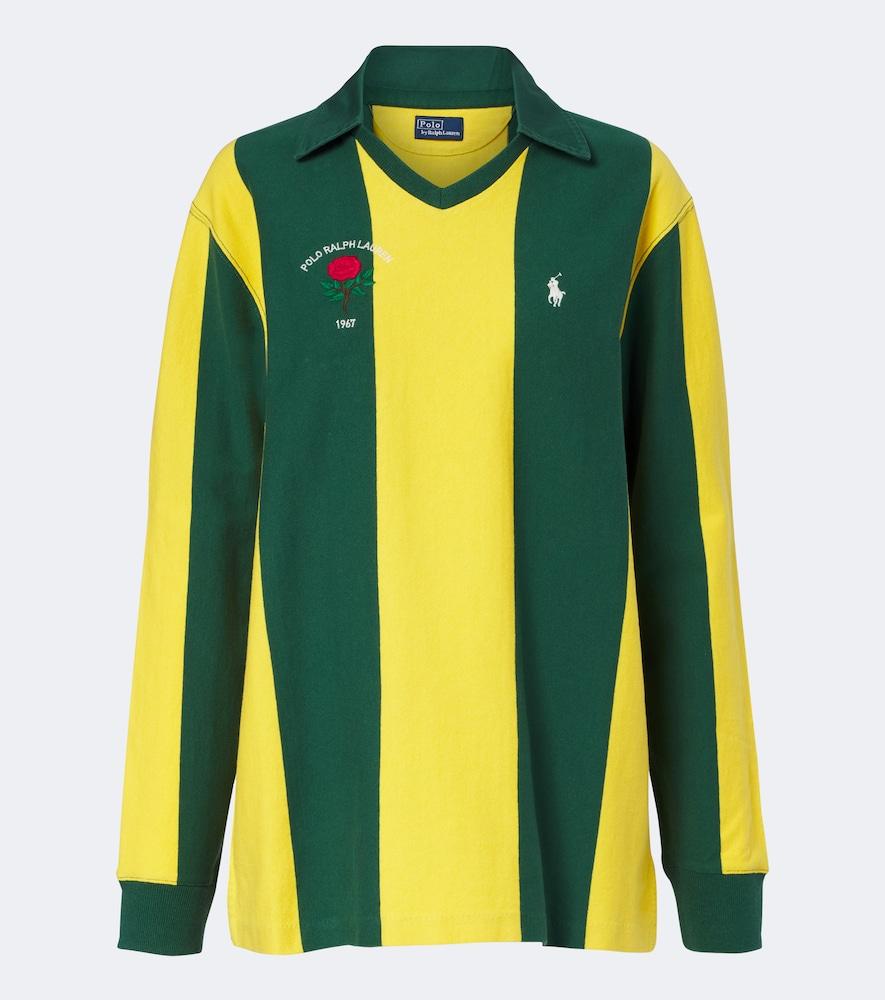 polo ralph lauren striped cotton jersey polo shirt