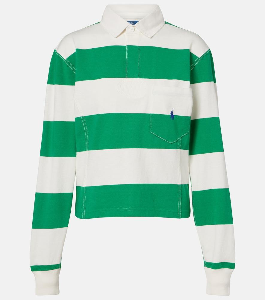 polo ralph lauren striped cotton jersey polo shirt