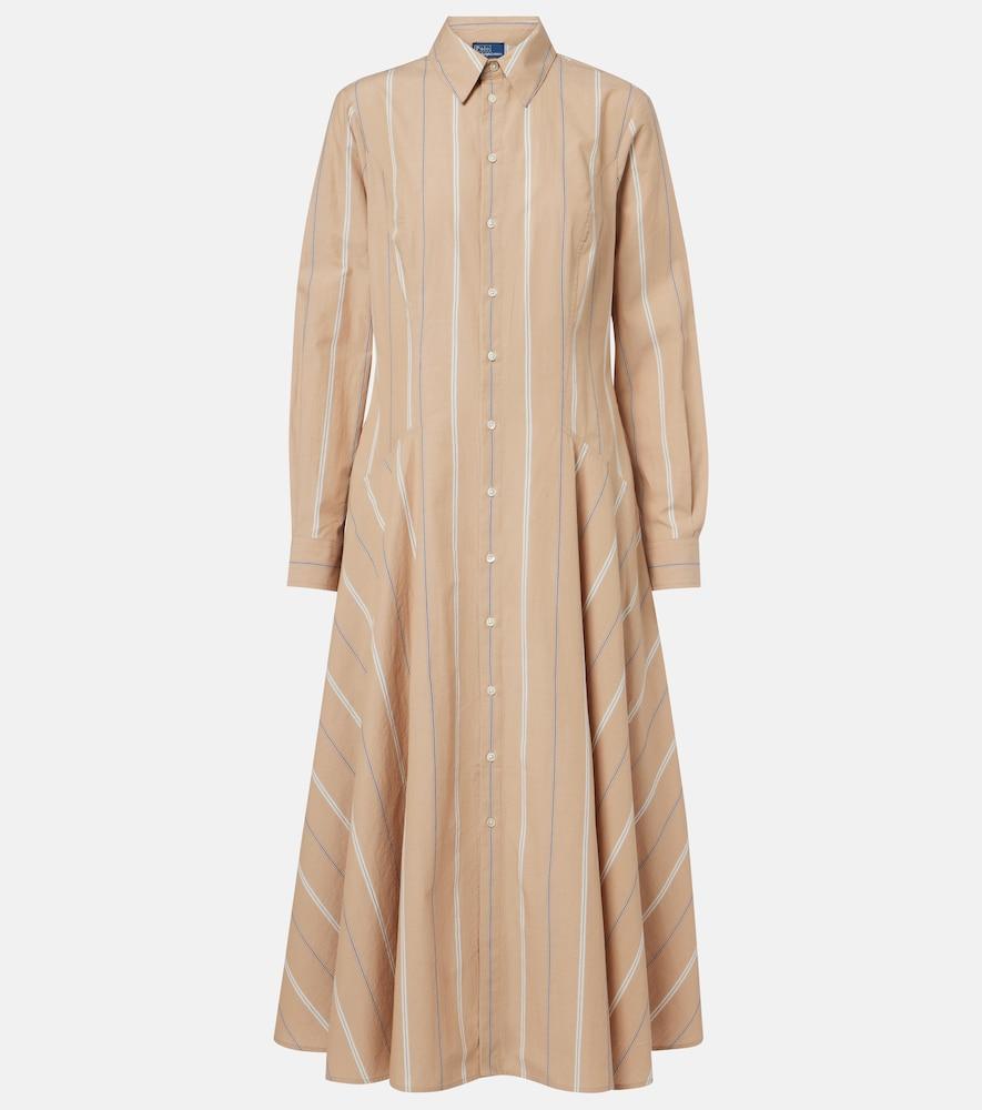 polo ralph lauren striped cotton shirt dress