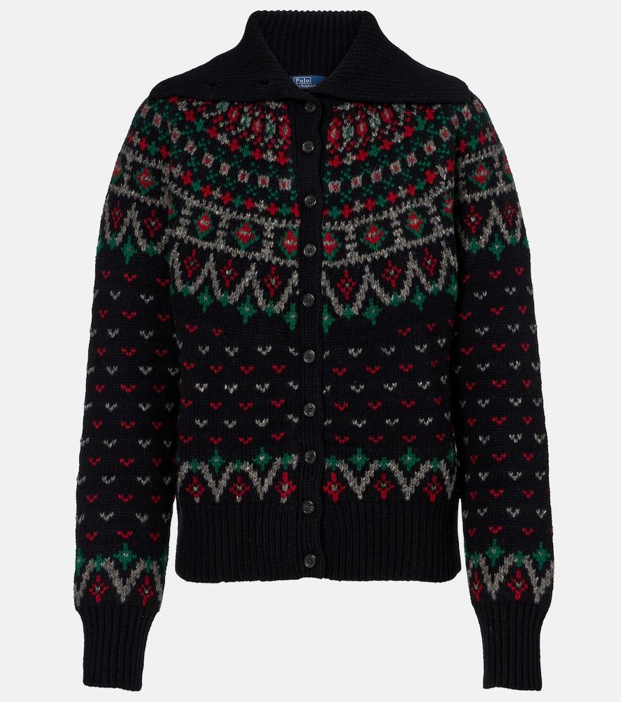 polo ralph lauren wool and cotton-blend cardigan