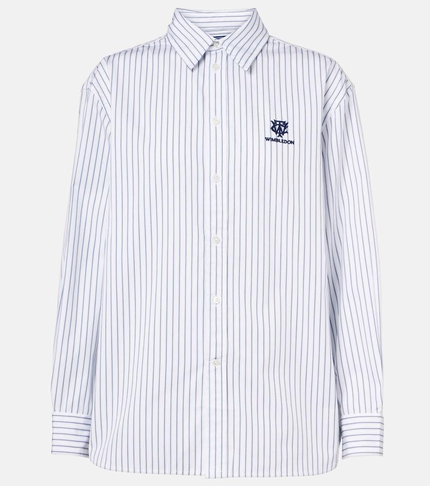 polo ralph lauren x wimbledon striped cotton shirt