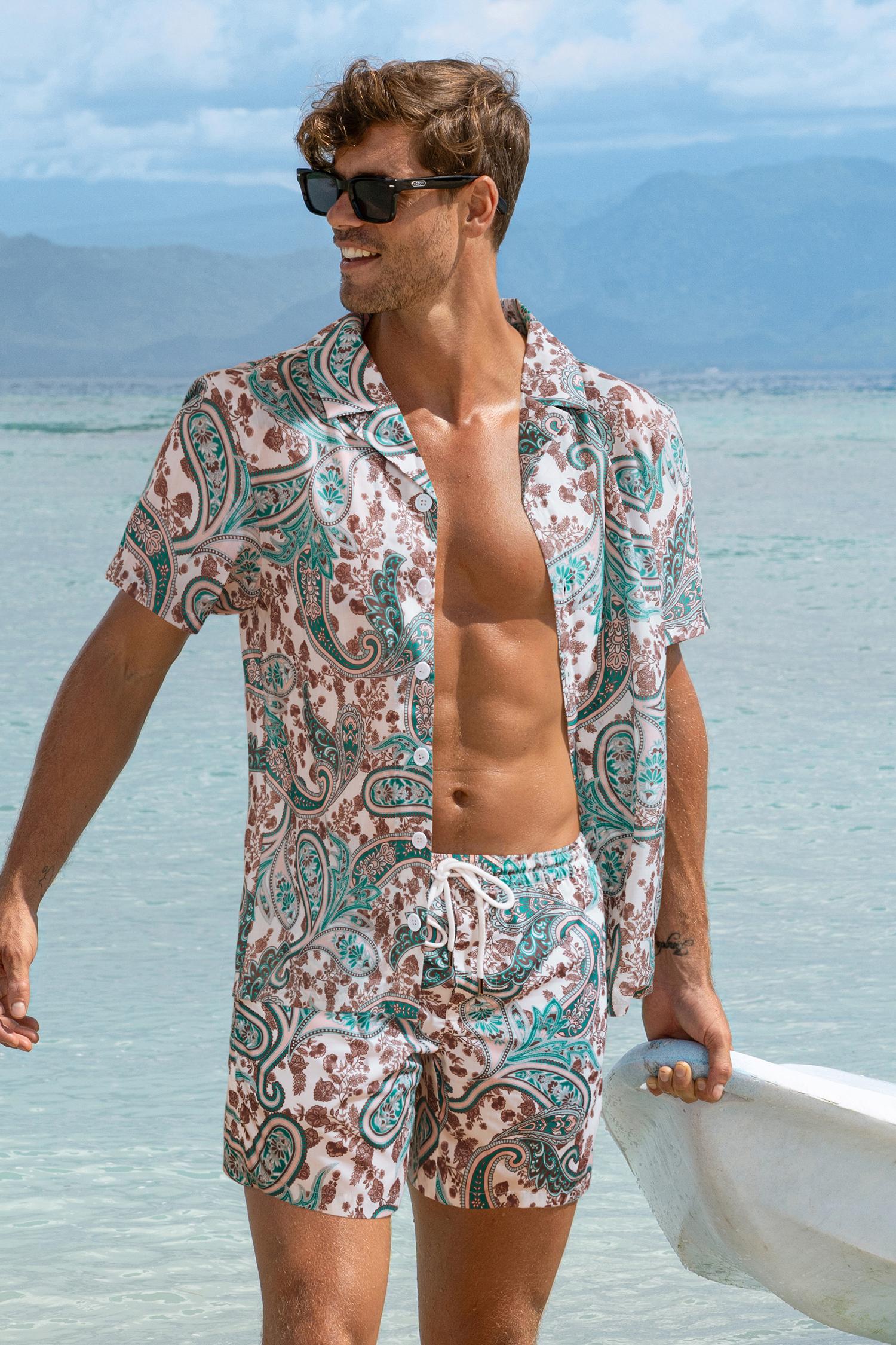 polymath paisley shirt - l