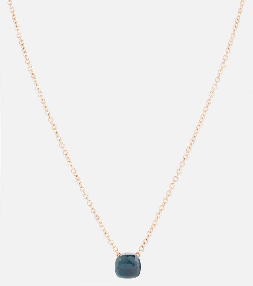 pomellato nudo 18kt gold necklace with topaz