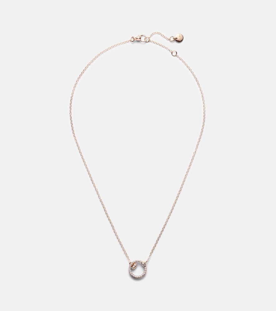 pomellato pomellato together 18kt rose gold chain necklace with diamonds