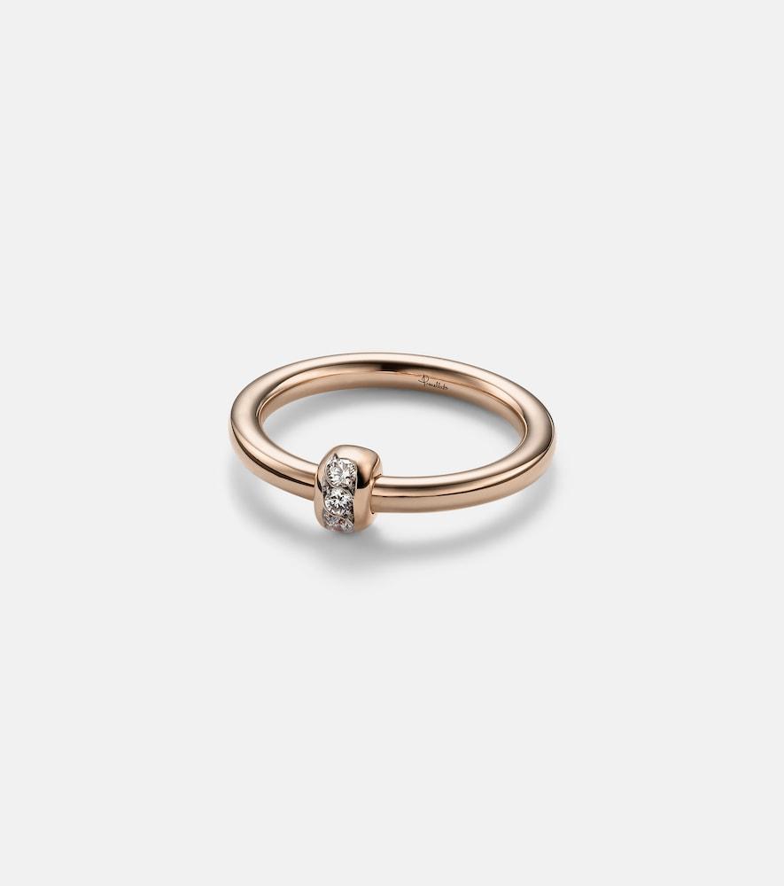 pomellato pomellato together 18kt rose gold ring with diamonds