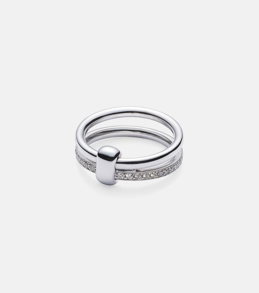 pomellato pomellato together 18kt white gold ring with diamonds
