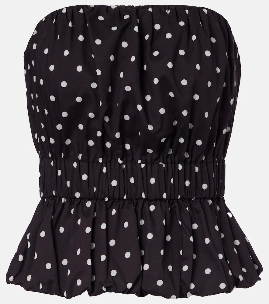 posse aurelia polka-dot top