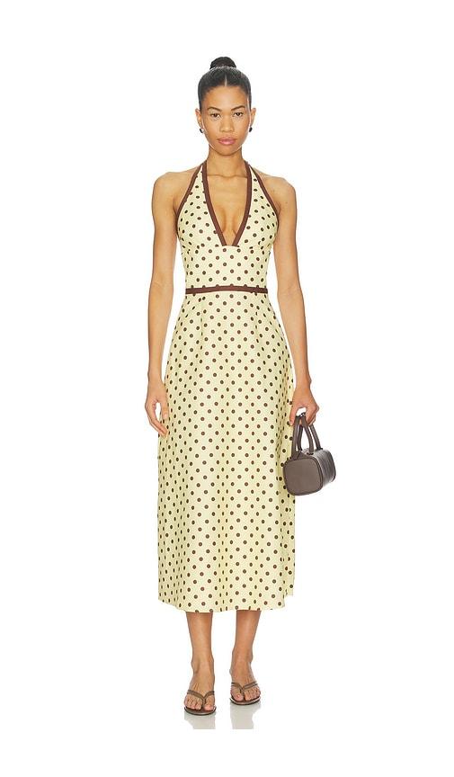 posse bowie dress in lemon. - size l (also in m)