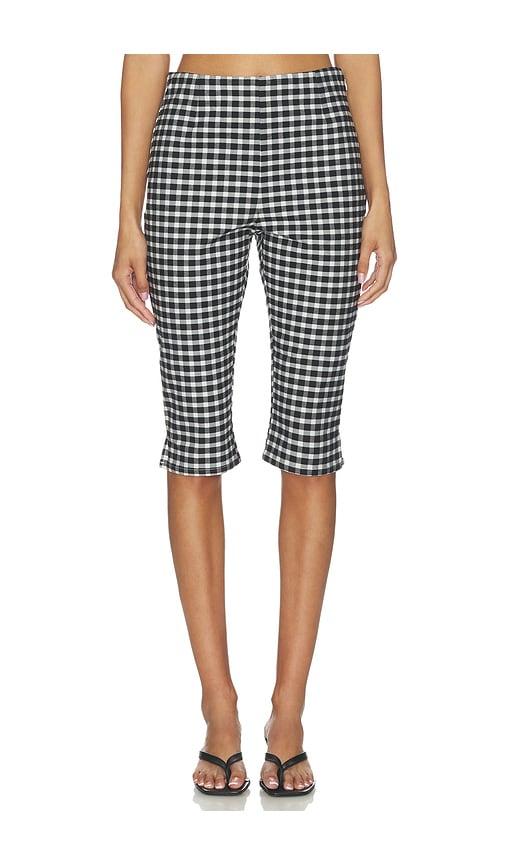posse chiara capri in black,white. - size l (also in s, m)