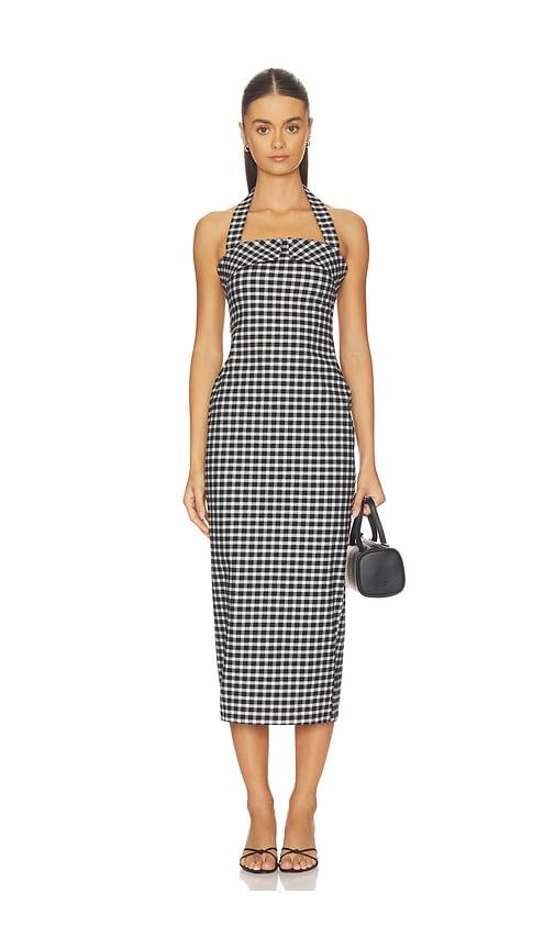 posse chiara dress in white,black. - size l (also in xxs, xs, s, m)