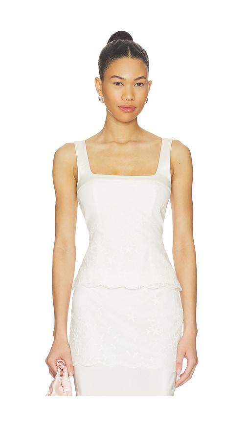 posse cove bodice in white. - size l (also in xs, s, m)