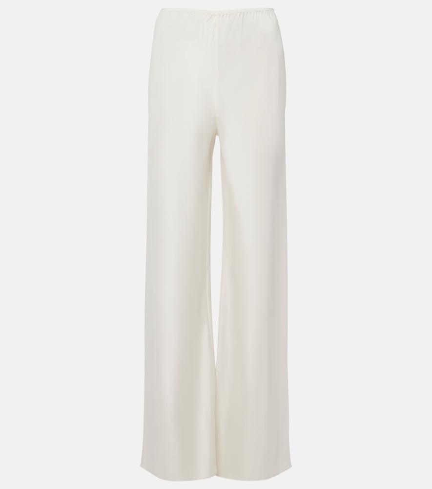 posse cove silk-blend straight pants