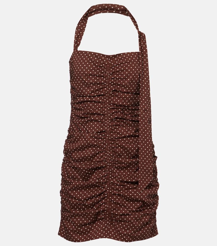 posse edie polka-dot minidress