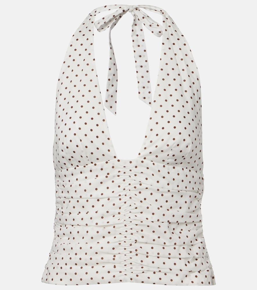 posse edie polka-dot top