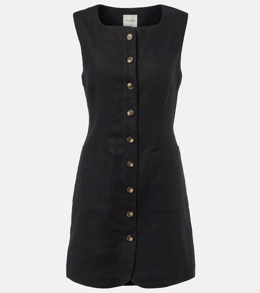 posse emma linen minidress