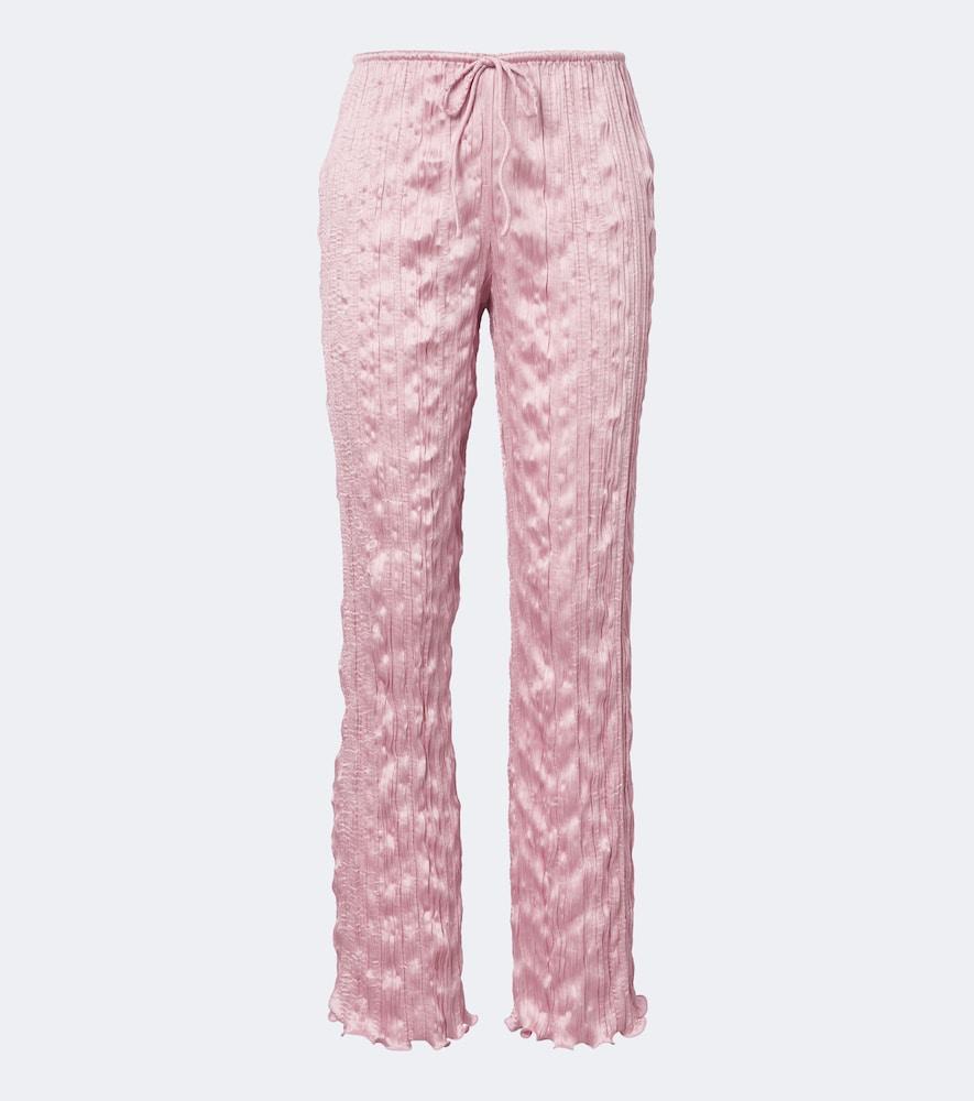posse esme satin straight pants