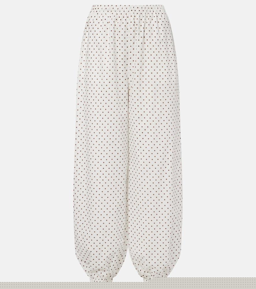 posse evie polka-dot balloon pants