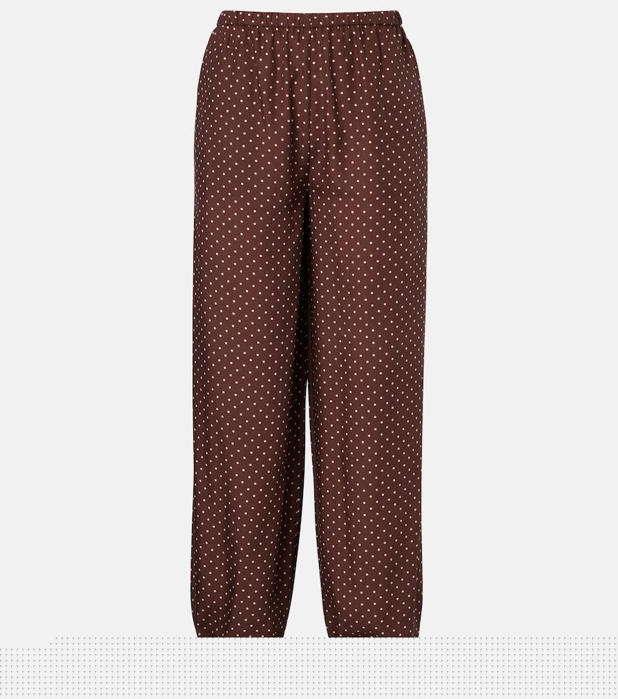posse evie polka-dot balloon pants