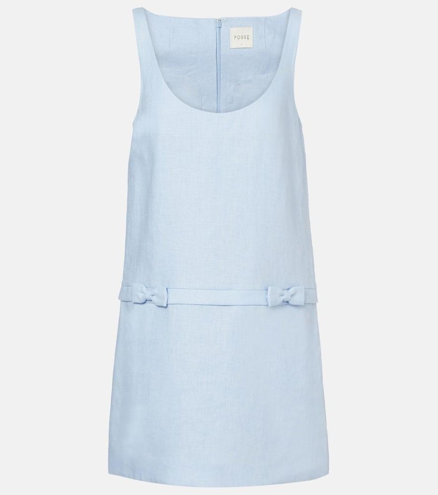 posse harper linen minidress