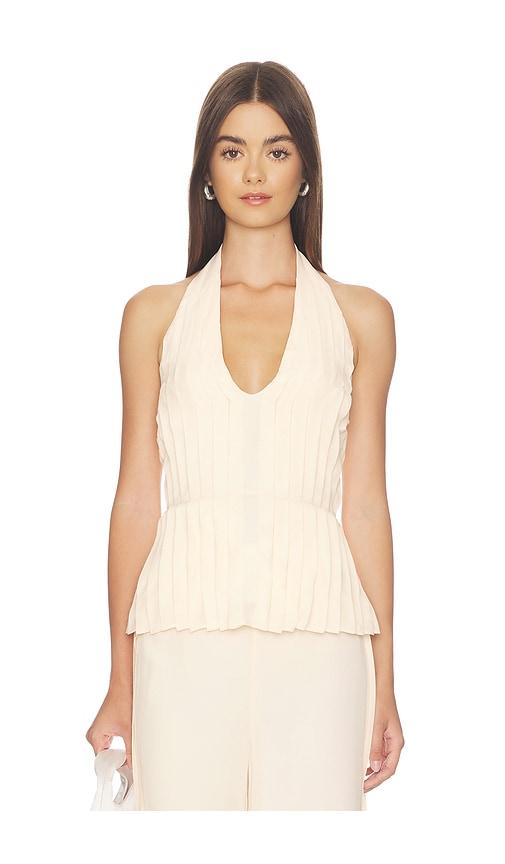 posse jane top in peach. - size l (also in s, xs, xxs)