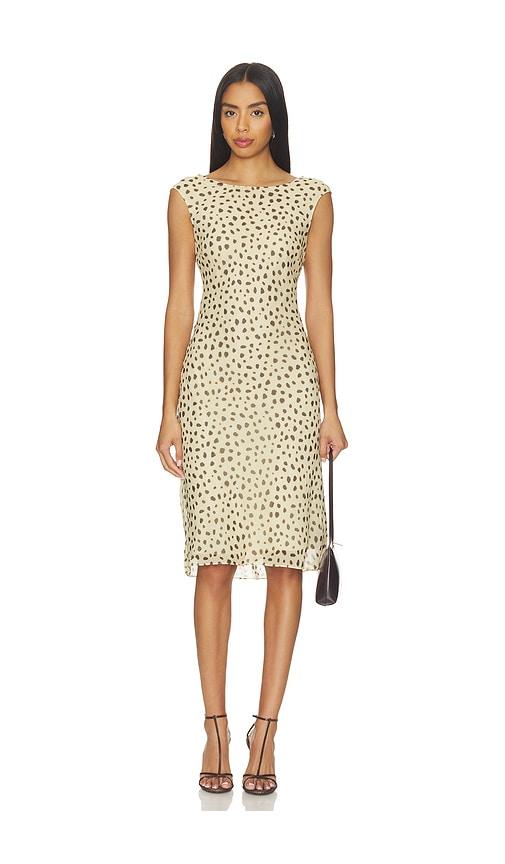 posse leo dress in beige. - size l (also in m, s, xs)