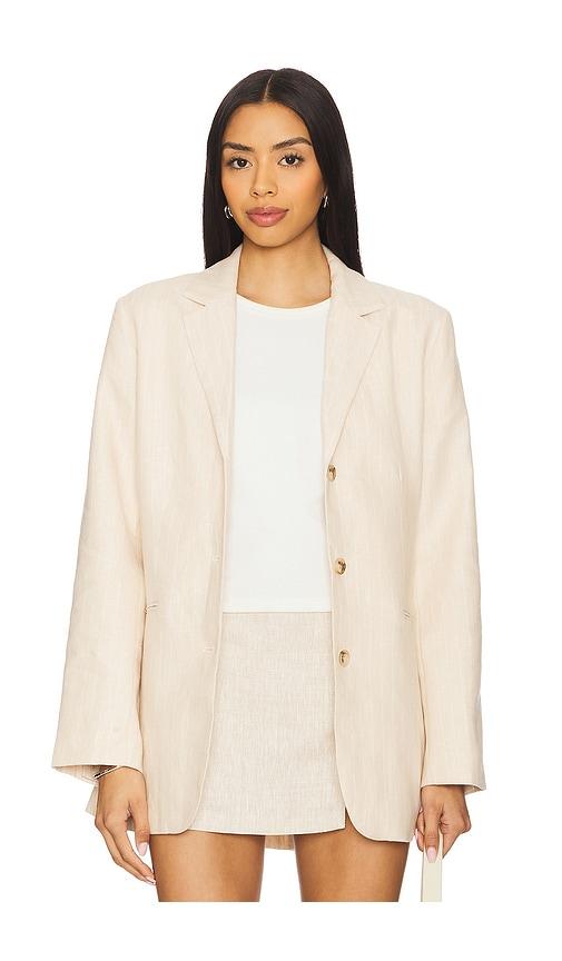 posse leon blazer in beige. - size m (also in s)