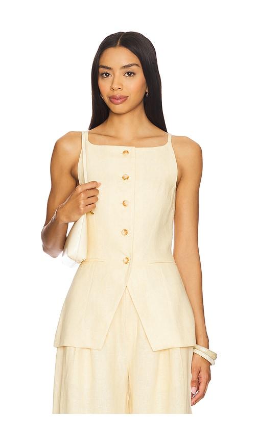 posse nancy gilet in lemon. - size l (also in m, s)