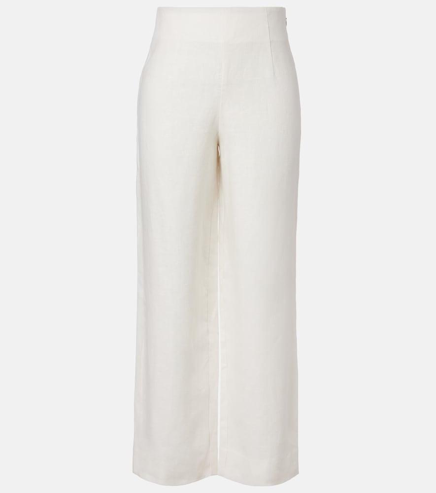 posse noelle linen wide-leg pants