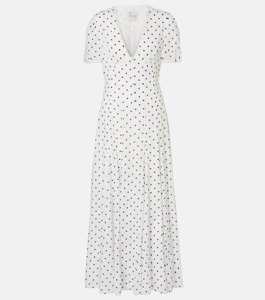 posse paloma polka-dot maxi dress