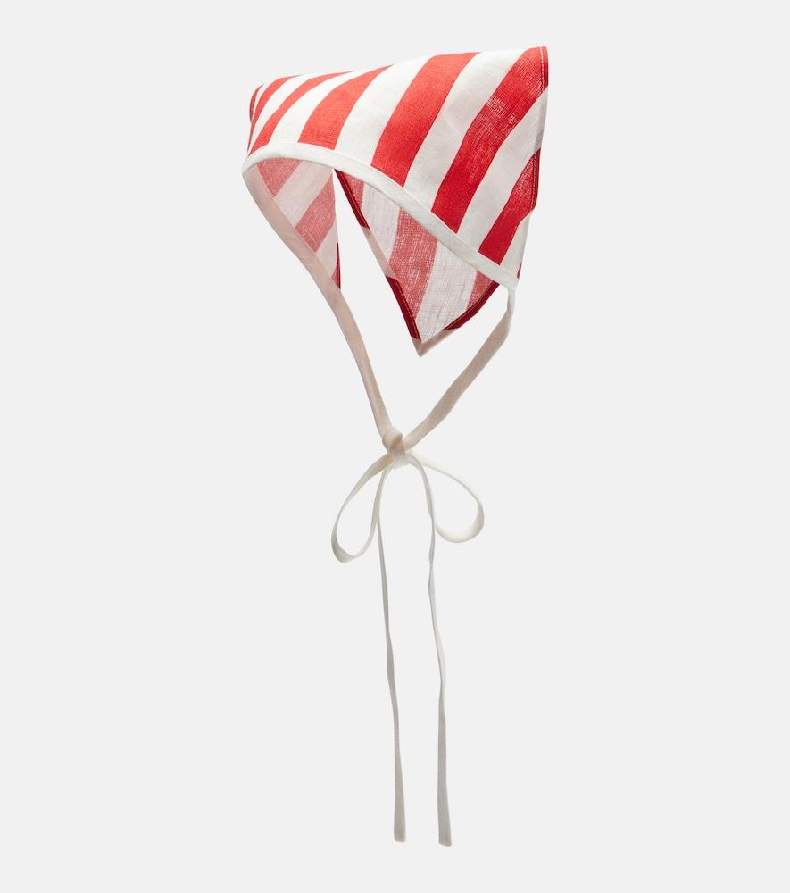 posse pamela striped linen head wrap