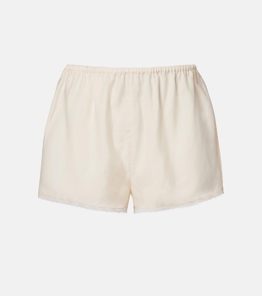 posse perla lace-trimmed shorts
