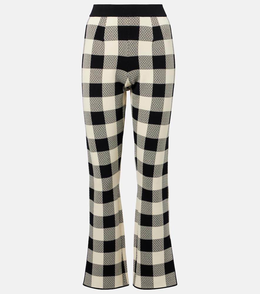 posse pippa checked flared pants