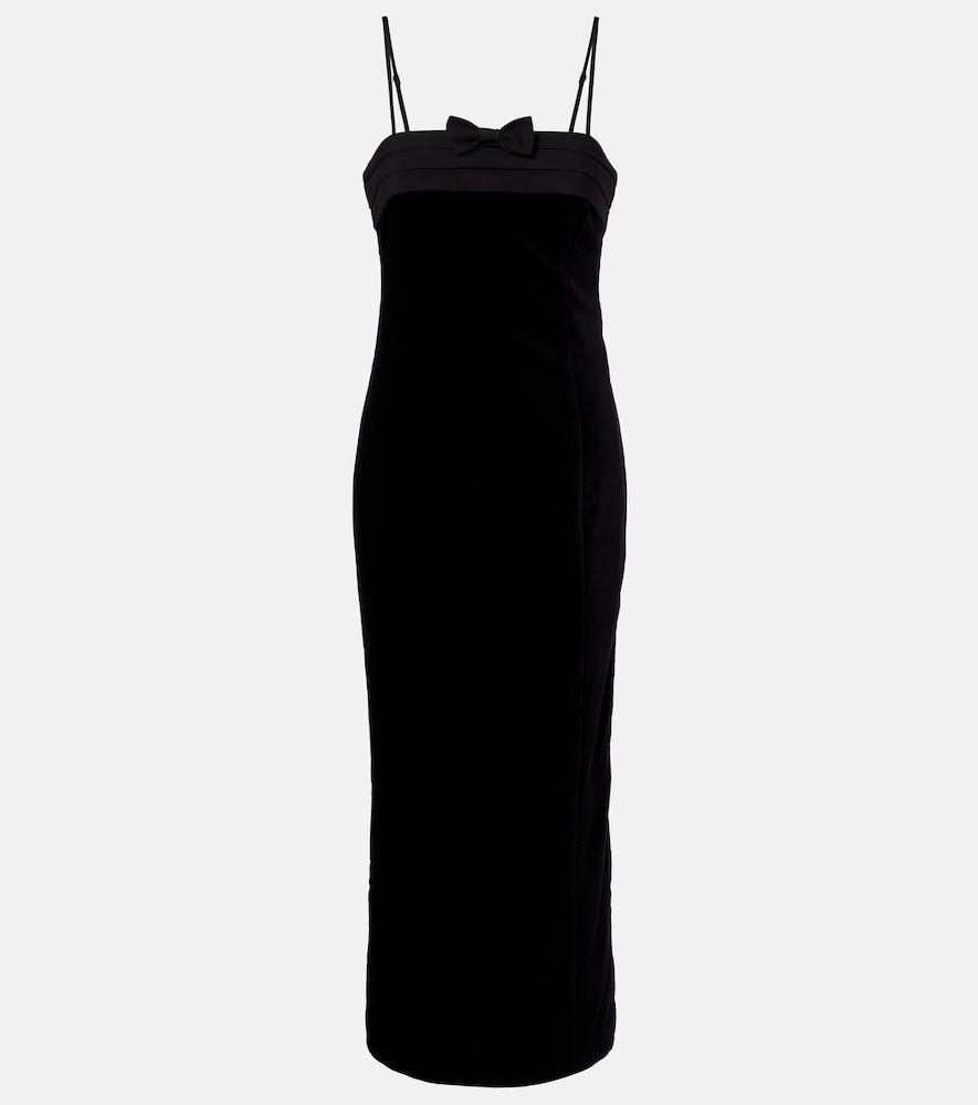 posse quincy cotton velvet cocktail dress