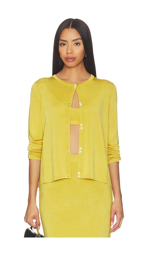 posse rae cardigan in yellow. - size m (also in xs, s)