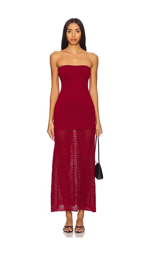 posse romy dress in red. - size l (also in m, xl)