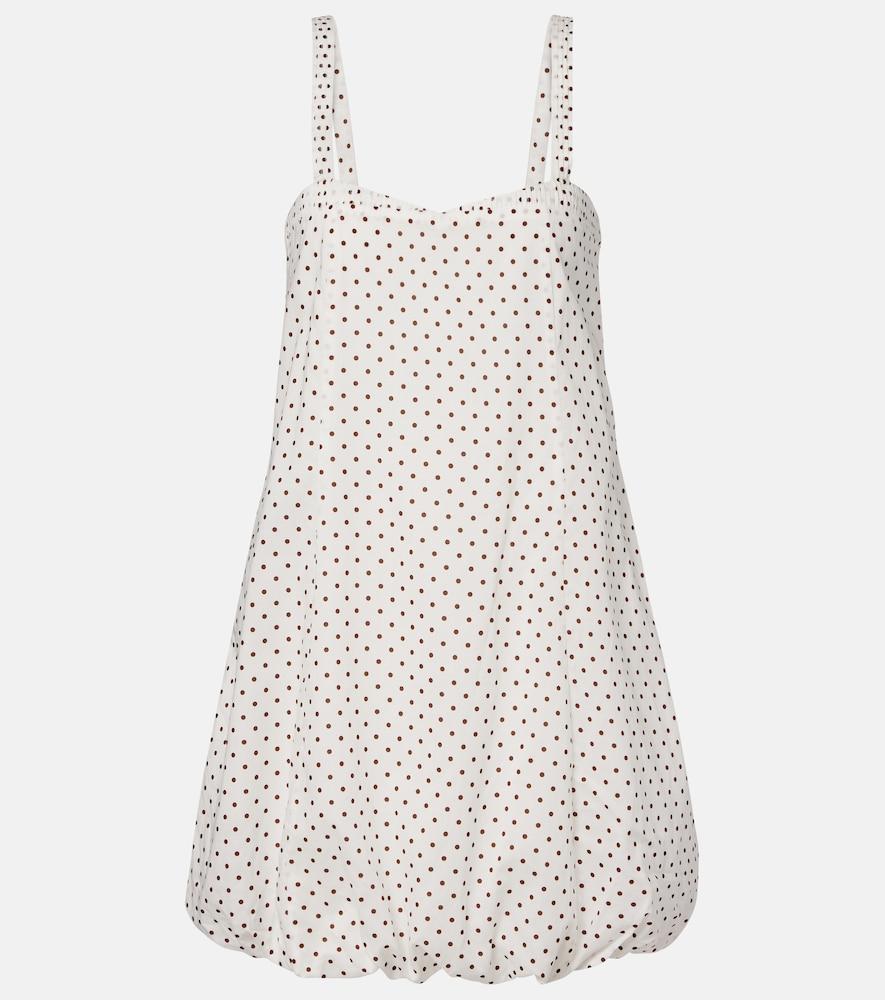 posse sky polka-dot balloon minidress