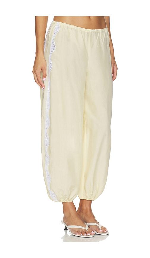 posse tabitha balloon pant in yellow. - size l (also in xs, s, m)