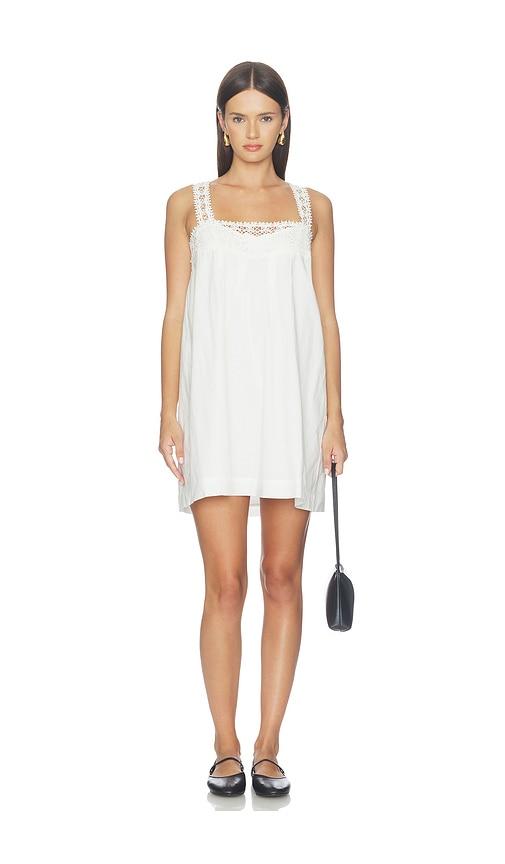posse veda mini dress in white. - size m (also in xxs, xs, s)