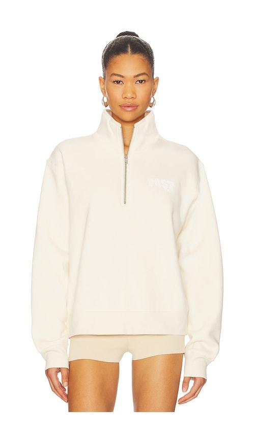 post swim 3 quarter zip in cream. - size m (also in s)