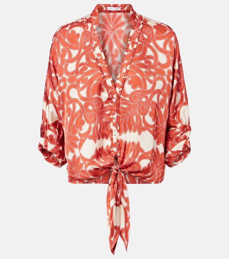 poupette st barth azia printed top