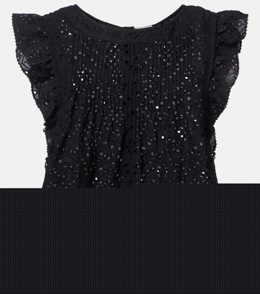 poupette st barth broderie anglaise cotton top