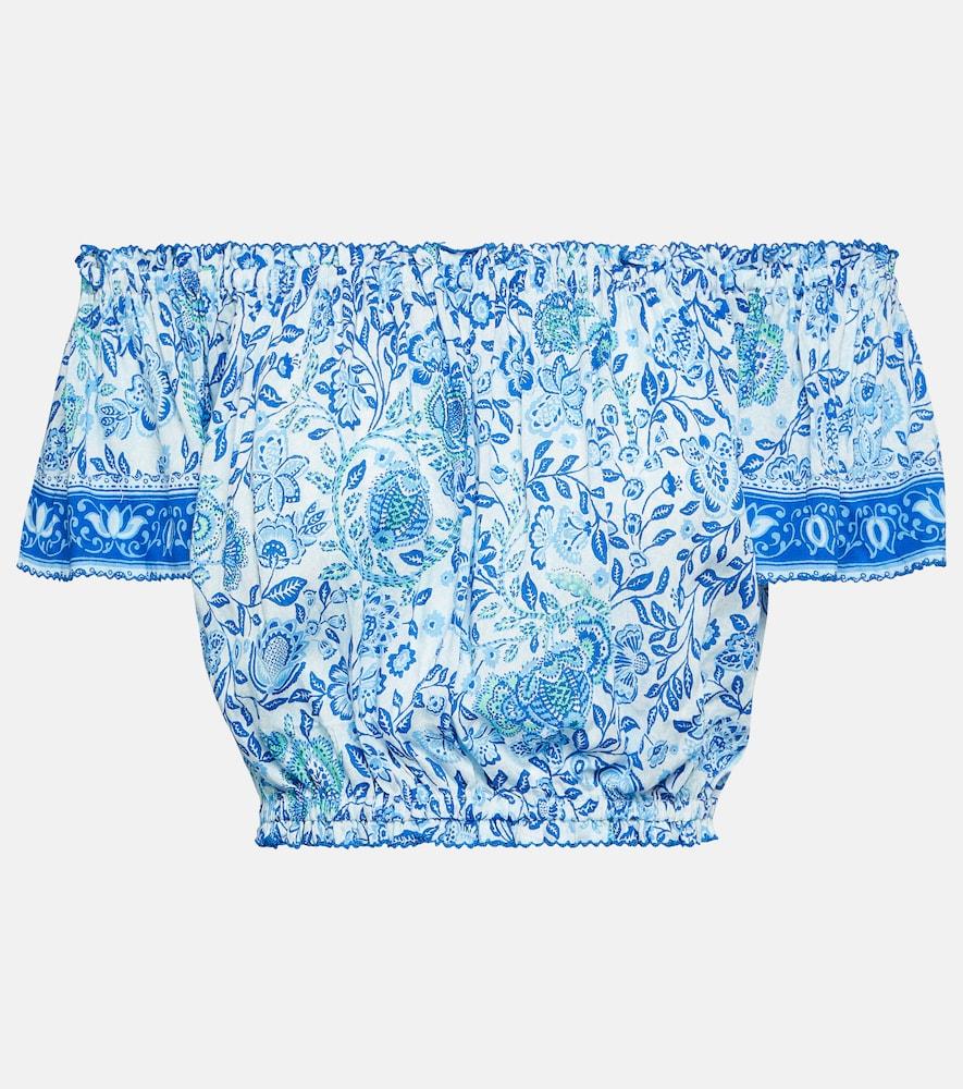 poupette st barth camila printed top
