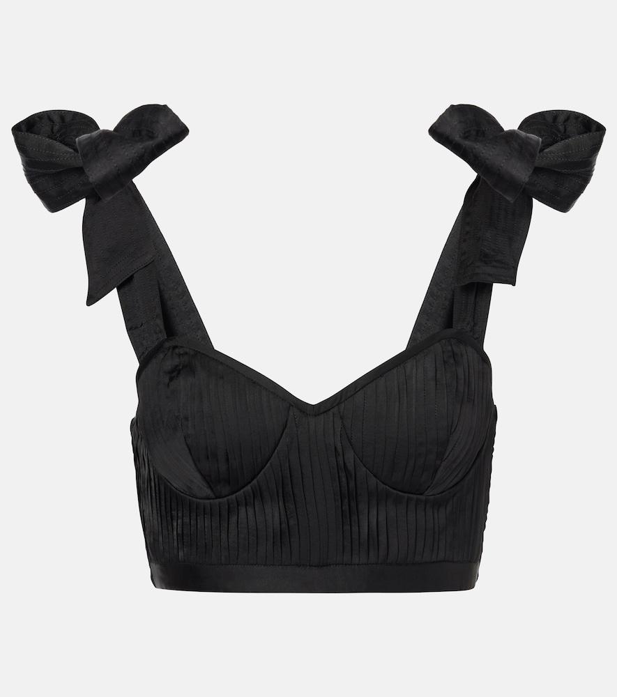 poupette st barth carla halterneck crop top