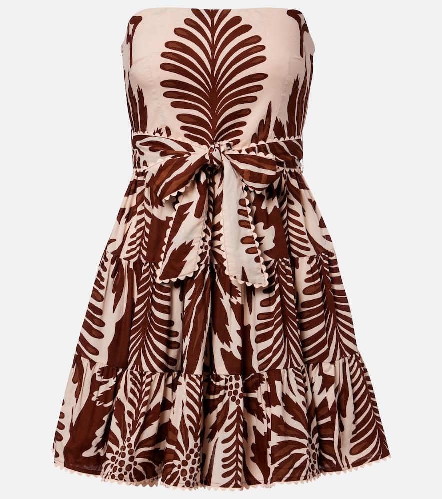 poupette st barth christine cotton bandeau minidress
