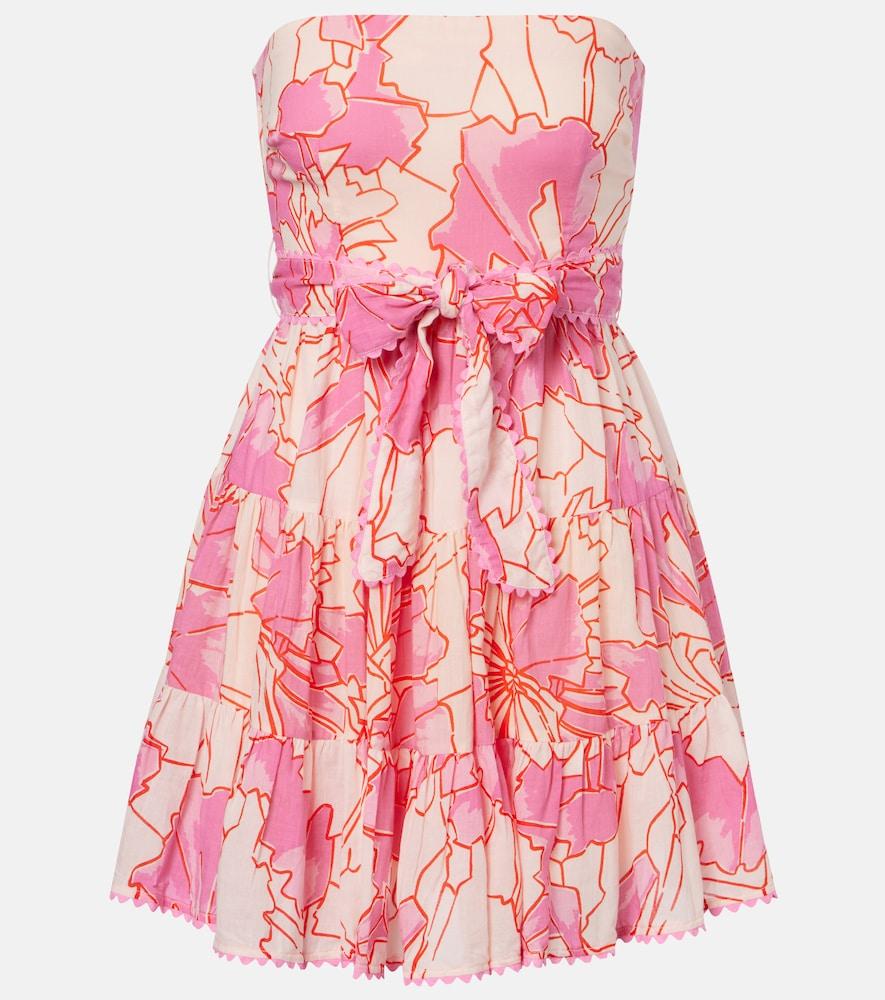 poupette st barth christine printed cotton minidress