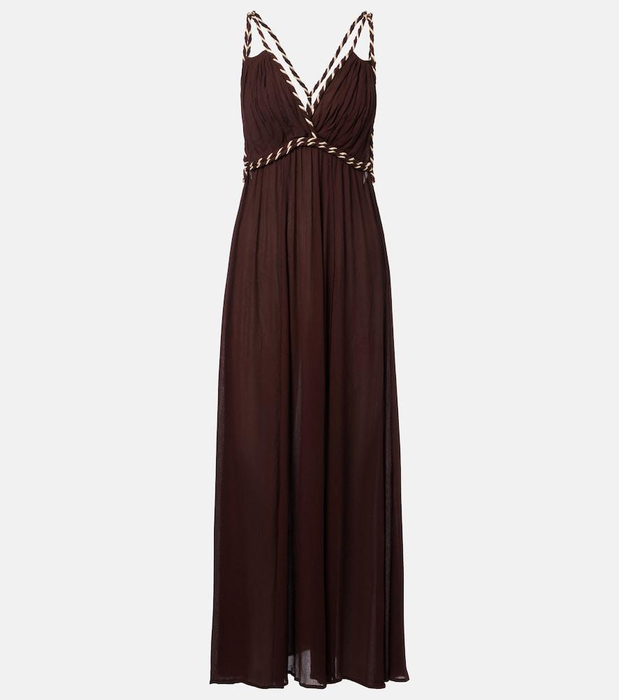 poupette st barth collette open-back maxi dress