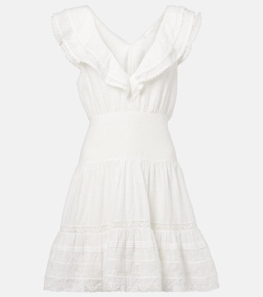 poupette st barth della striped cotton minidress