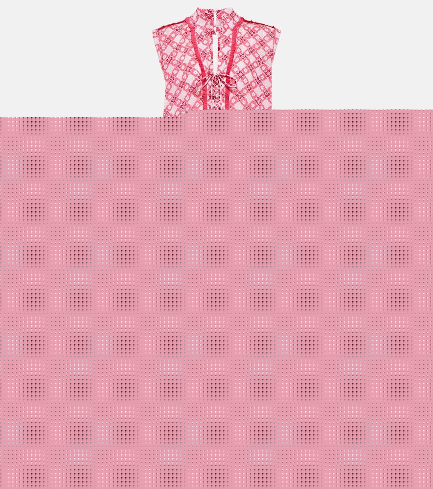 poupette st barth donna printed jumpsuit