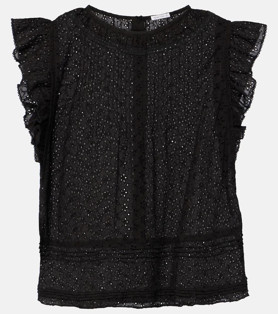 poupette st barth galia ruffled top